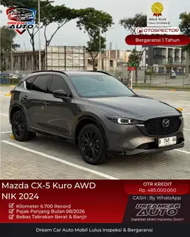 [ KM6.700 ] Mazda CX5 CX-5 2024 Kuro AWD Abu Non GT Non Elite