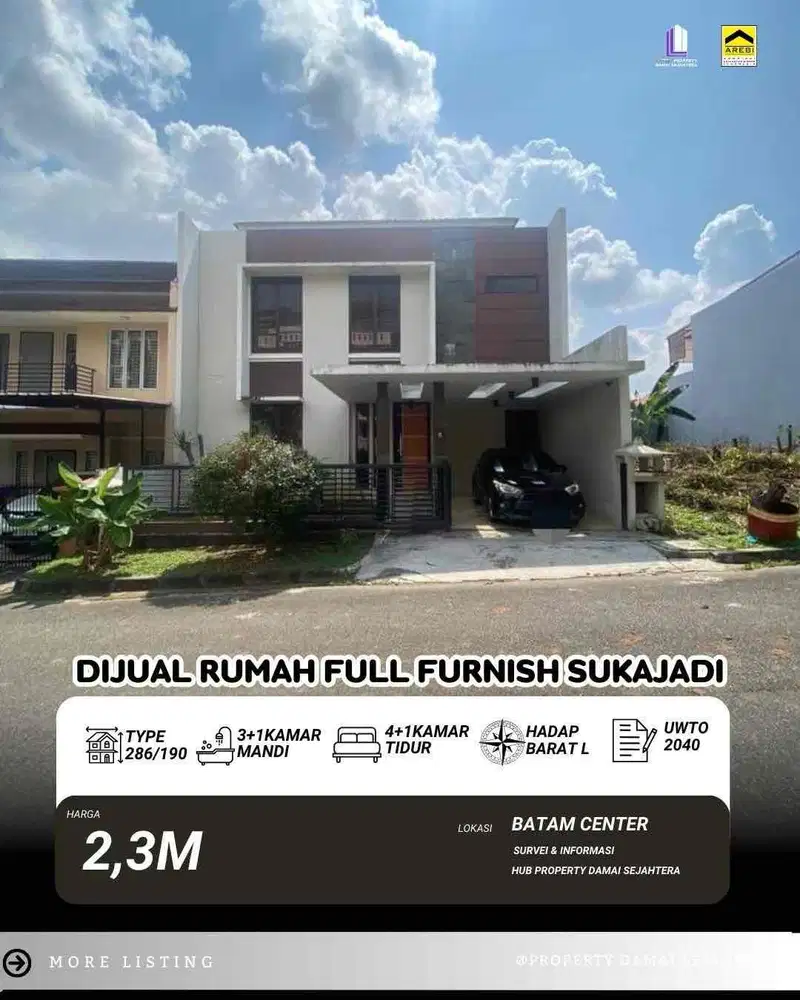 Dijual Rumah Semi Furnish Bukit Indah Sukajadi
