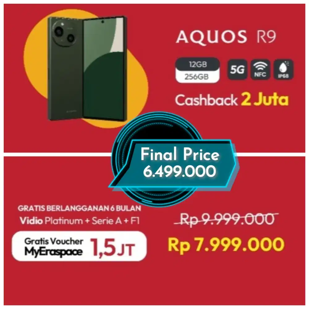 Sharp aquos R9 12/256 Promo