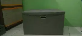 Box Storage Linen Katun Dengan Tutup
