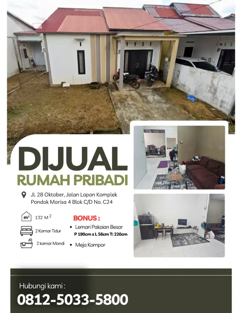 DIJUAL CEPAT !! RUMAH PRIBADI