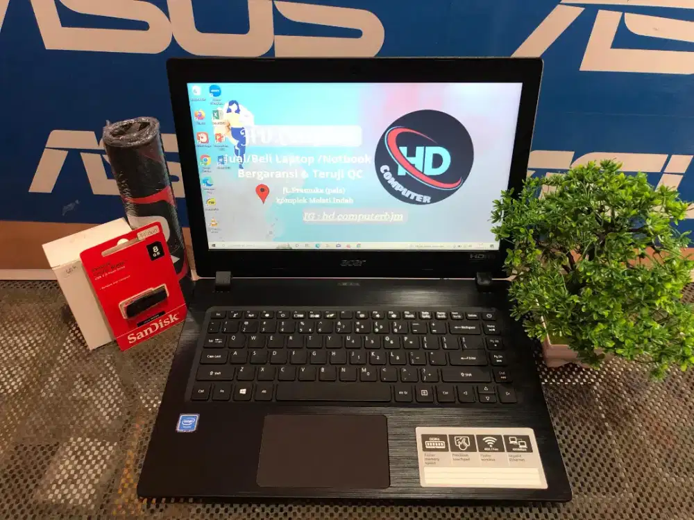 READY LAPTOP ACER ASPIRE 3 MULUS LIKE NEW SIAP PAKAI NO MINUS!!