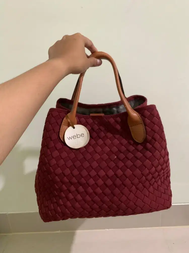 TAS WEBE ORIGINAL HANDMADE KULIT ANYAMAN  SHOULDERBAG HANDBAG KULIT