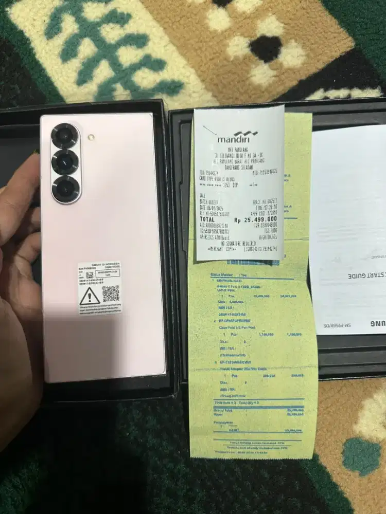 Samsung z fold 6 12/512 Fullset ORI Mulus!.