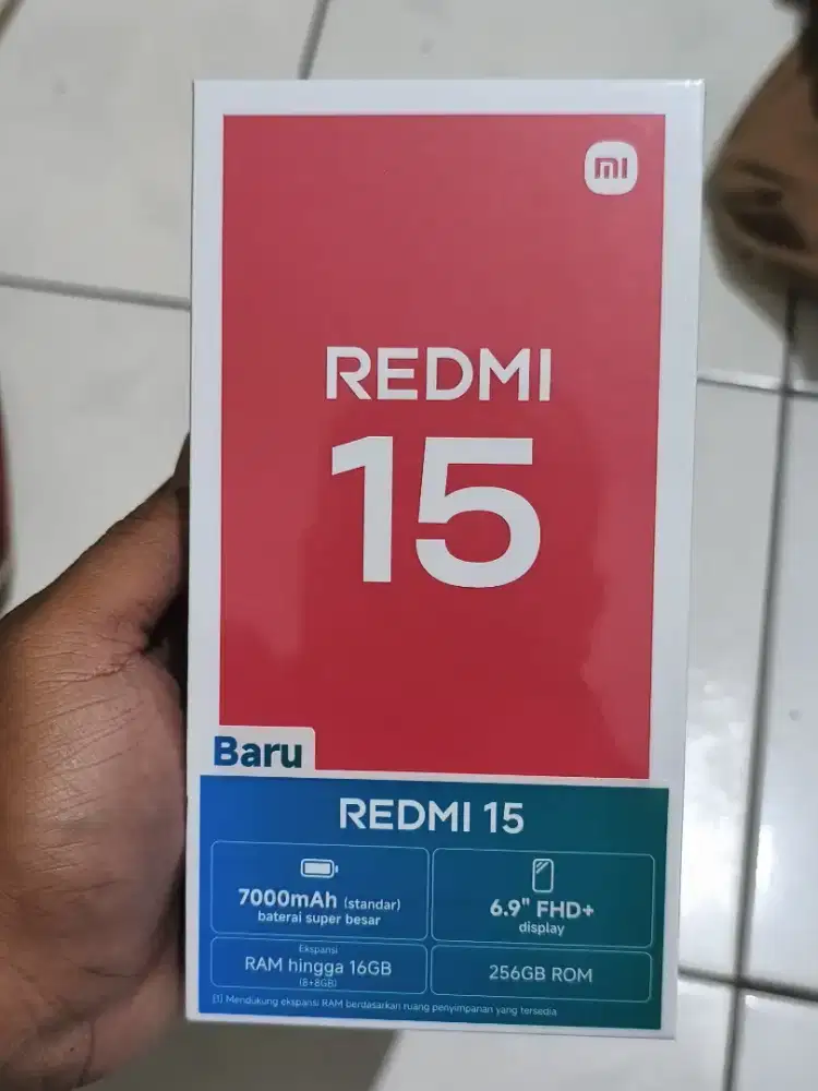 Redmi 15 8/256 gress BNIB baru turun