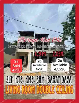 I Dijual rumah baru siap huni 4.5 x20 di meruya kavling dki
