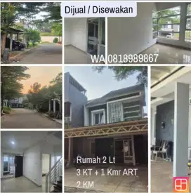 Dijual/Disewakan Rumah Cibubur Cileungsi Samping Mall