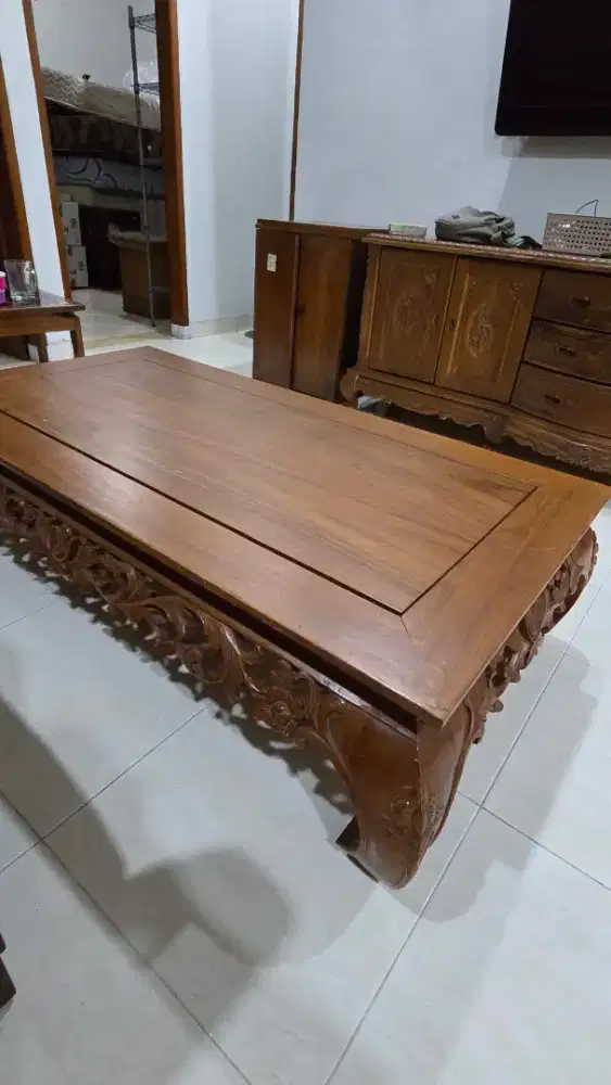 Meja Kopi / Teras / Ruang Tamu Kayu Jati