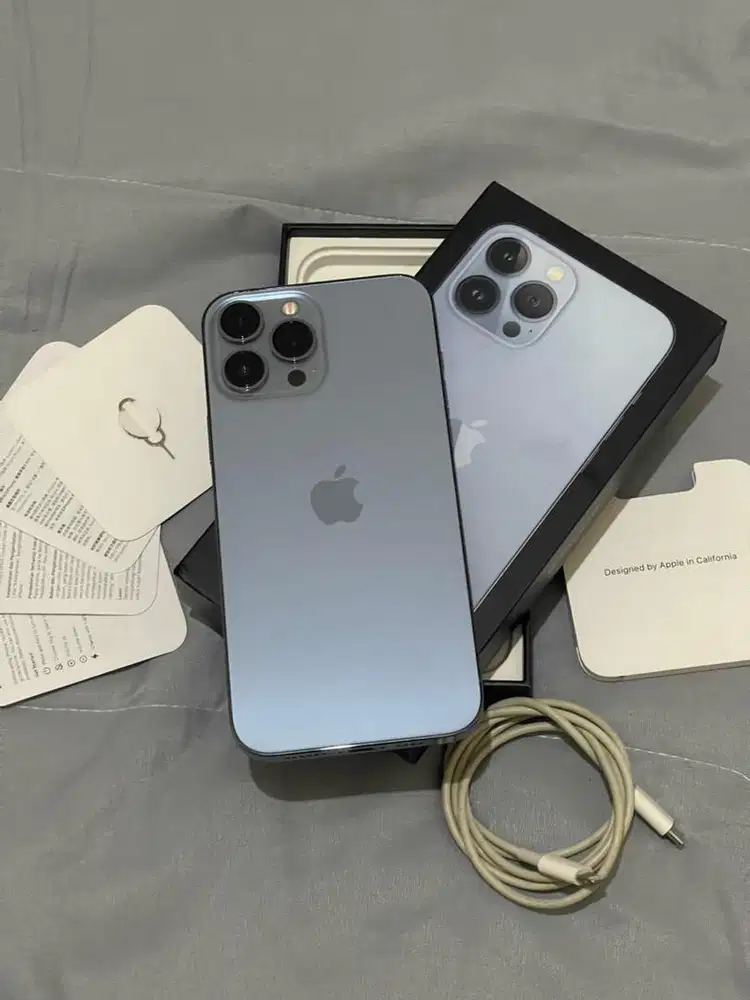 iPhone 13 Pro Max 256GB Sierra Blue FULLSET (unit koleksi) ISTIMEWA