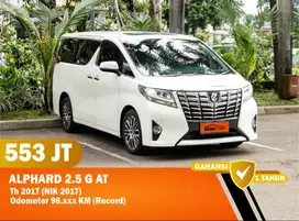 (DP 45 JT) TOYOTA ALPHARD 2.5 G AT 2017 MATIC