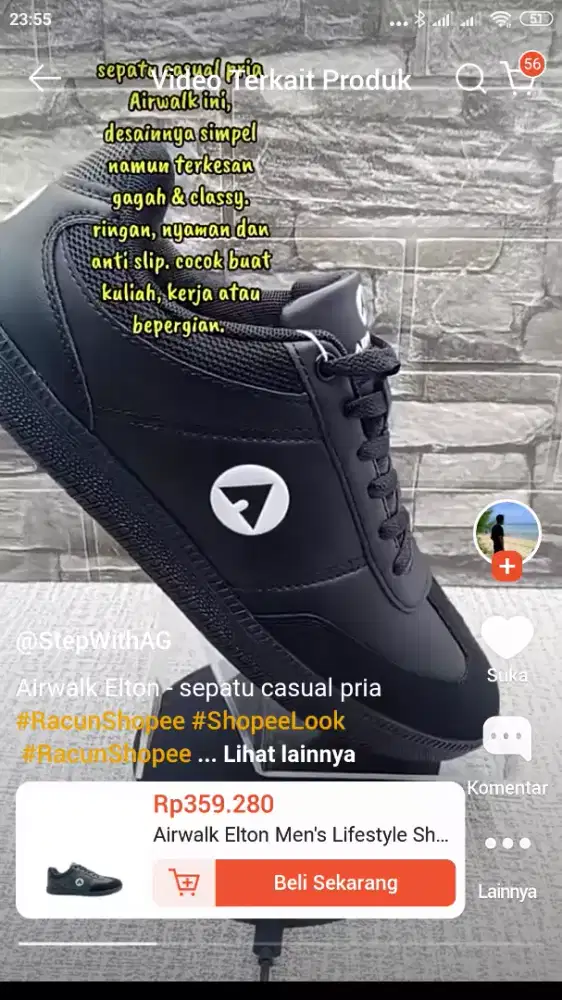 Sepatu Air Walk Murah no 39