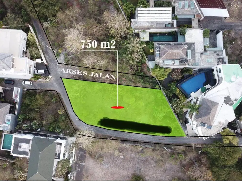 Tanah Hook Lingkungan Villa Jl Palapa Nusa Dua