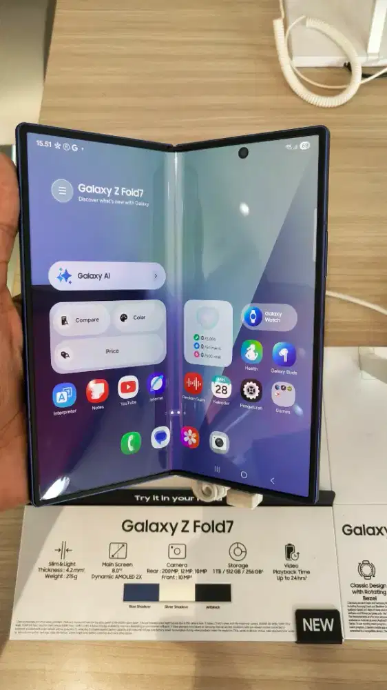 Samsung Galaxy Z Fold 7 256GB,  Bisa Cicilan pakai Homecredit
