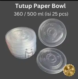 LID PAPERBOWL 800ml dan 500ml (OBRAL !!! )