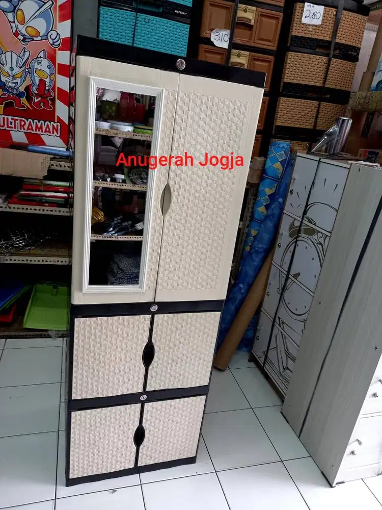 lemari plastik diva combain susun 4
