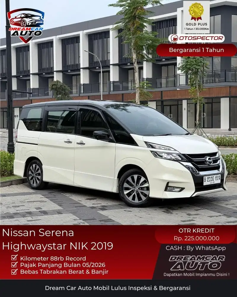 Nissan Serena Highwaystar HWS 2.0 NIK 2019 Putih Non Autech