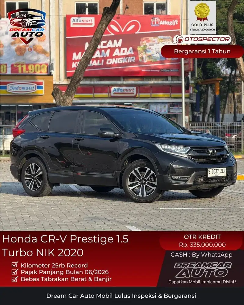 [KM 25RB] Honda CR-V PRESTIGE TURBO NIK 2020/2021 CRV CX5 NON SENSING