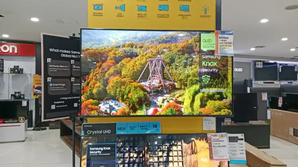 SAMSUNG QLEDTV 4K UHD QA50Q7F CICILAN RINGAN