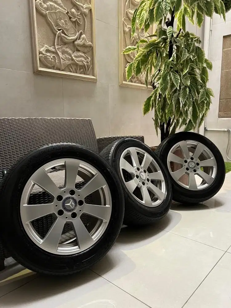 Velg OEM Mercy C200 C class Mercedes + ban Michelin primacy 205/55 R16
