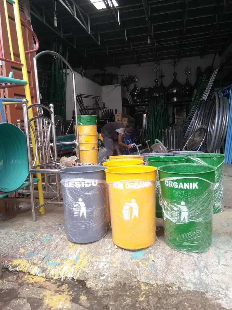 Tong sampah organik dan non organik (bs antr skitr  medan)