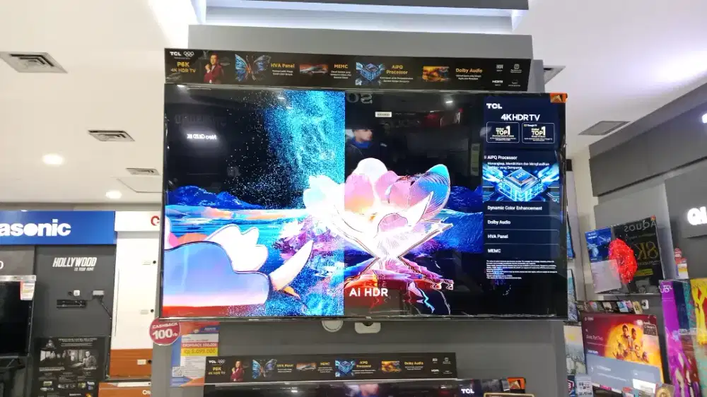 TCL 4KHDRTV 55P6K CASHBACK 100K CICILAN RINGAN