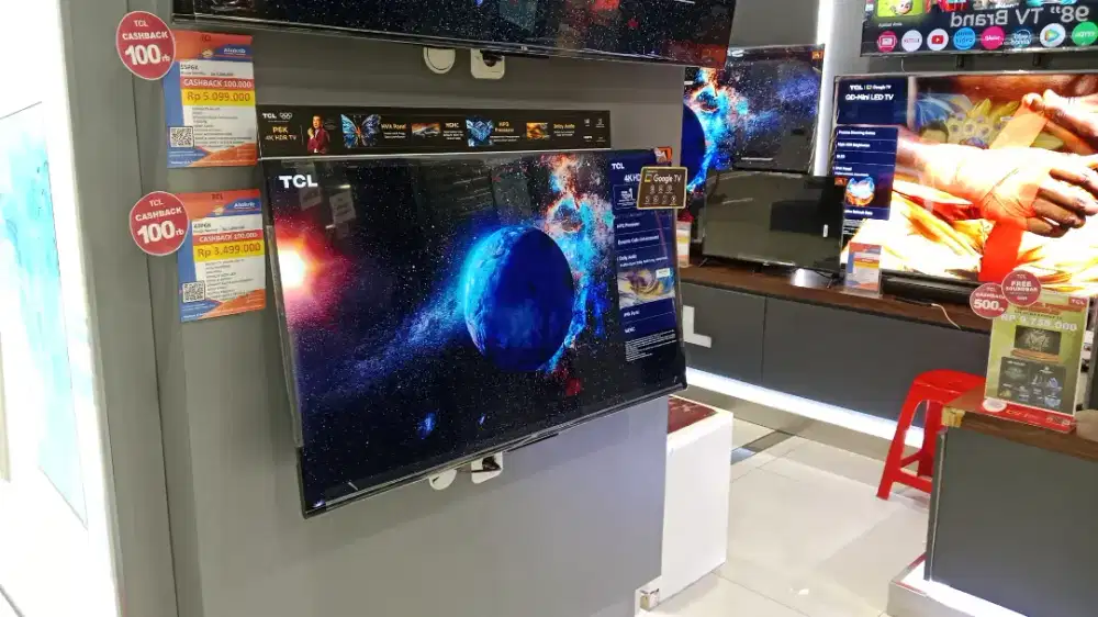 TCL 4KHDRTV 43P6K CASH BACK 100K CIXILAN RINGAN