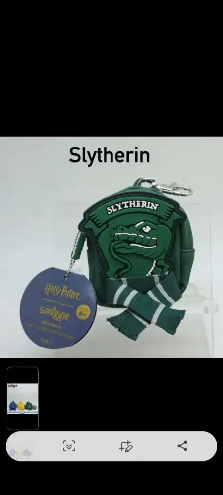 Smiggle slytherin atau gantungan kunci