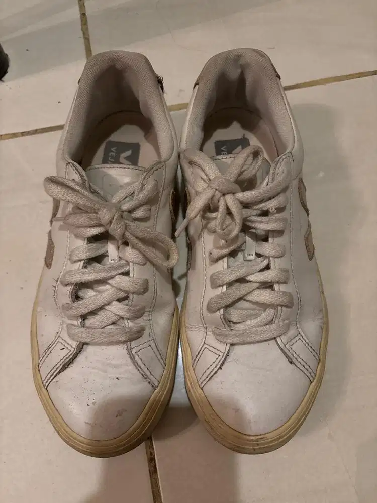 Veja Esplar white/sable lace up