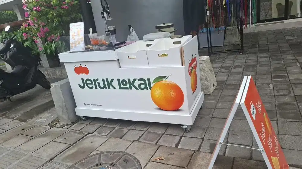 Gerobak jeruk peras