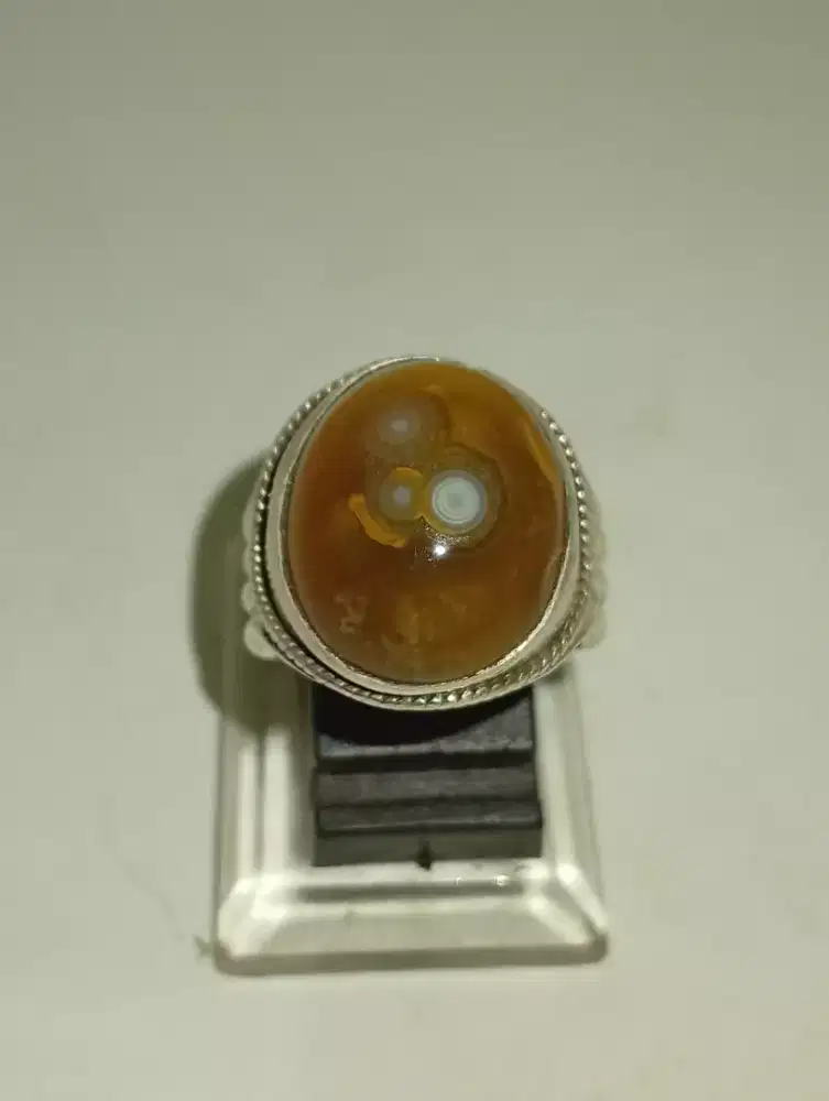 Batu akik Yaman ring perak