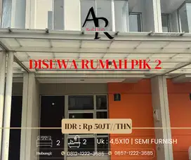 Disewa rumah pik 2 semi furnish