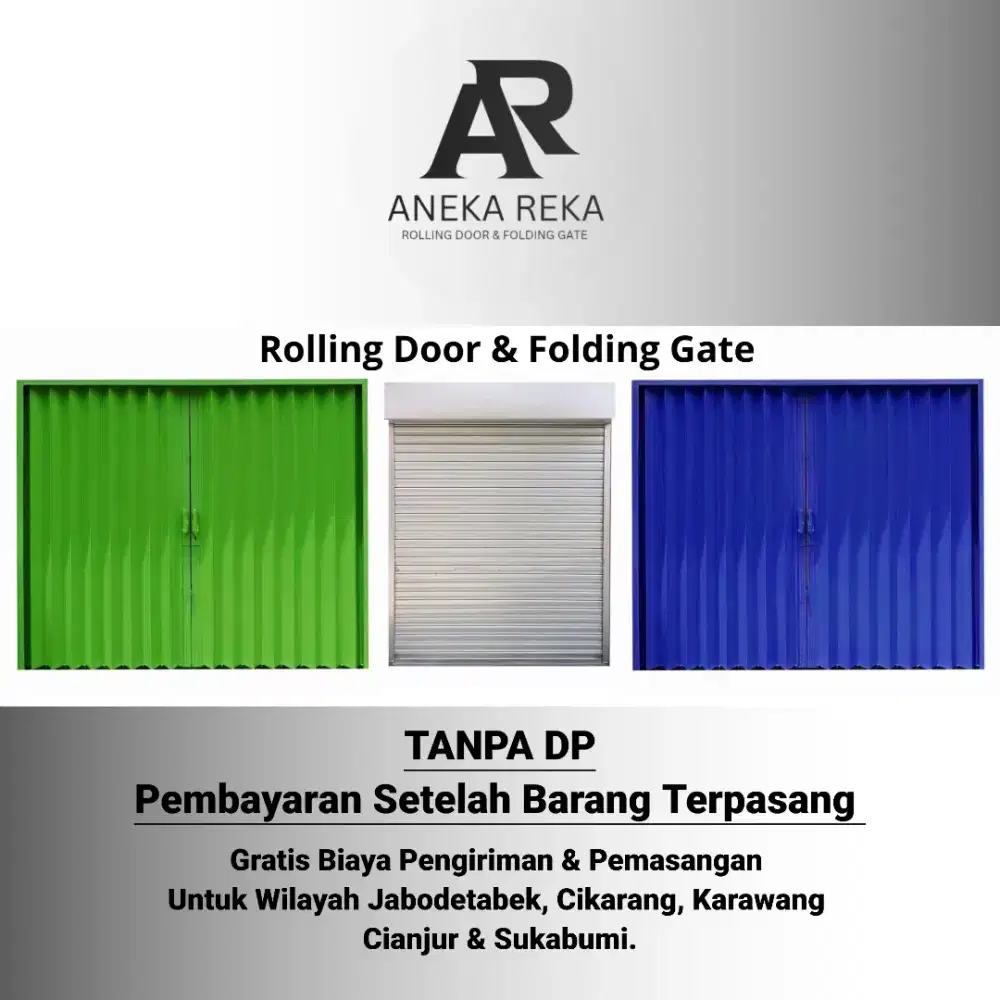 Pintu Rolling Door Rolling Door Buka Keatas Bahan Galvalum Aluminium