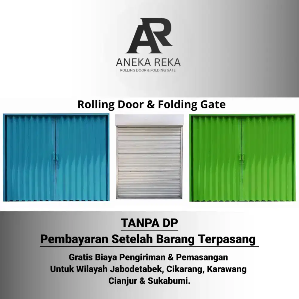Pintu Rolling Door Rolling Door Buka Keatas Bahan Galvalum Aluminium
