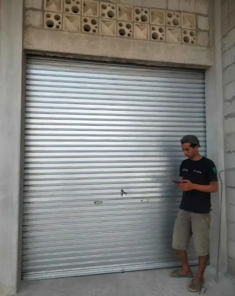 Pintu Rolling Door Rolling Door Buka Keatas Bahan Galvalum Aluminium