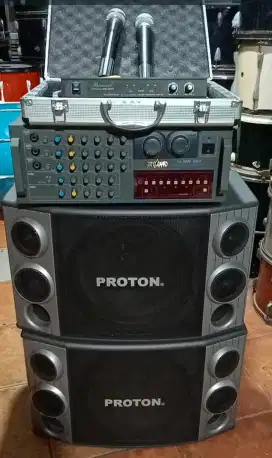 Set sound karaoke Watt 300x2 speaker 12
