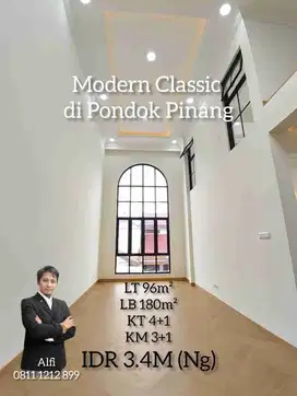 Rumah Modern Classic di Pondok Pinang