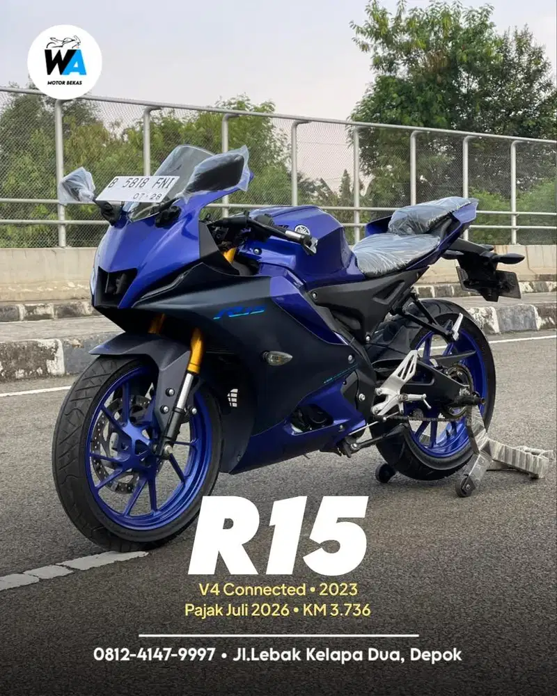 Cash/Kredit Yamaha R15 V4 Connected Tahun 2023