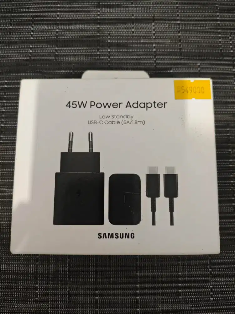 Charger Samsung 45 Watt Original Fullset Likenew yah