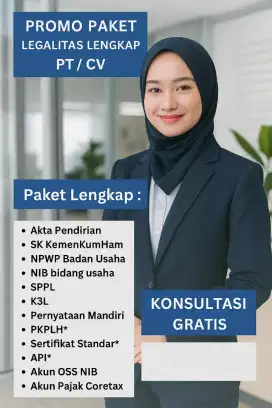 Perlengkapan Usaha Kantor PT Legal Lengkap