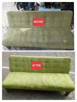 Cuci kasur spring bed, sofa atau jok mobil