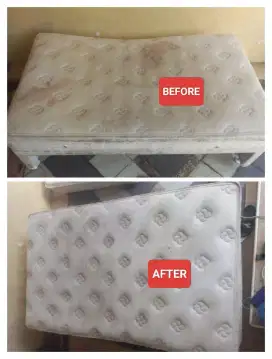 Cuci jok mobil ,sofa dan kasur spring bed.