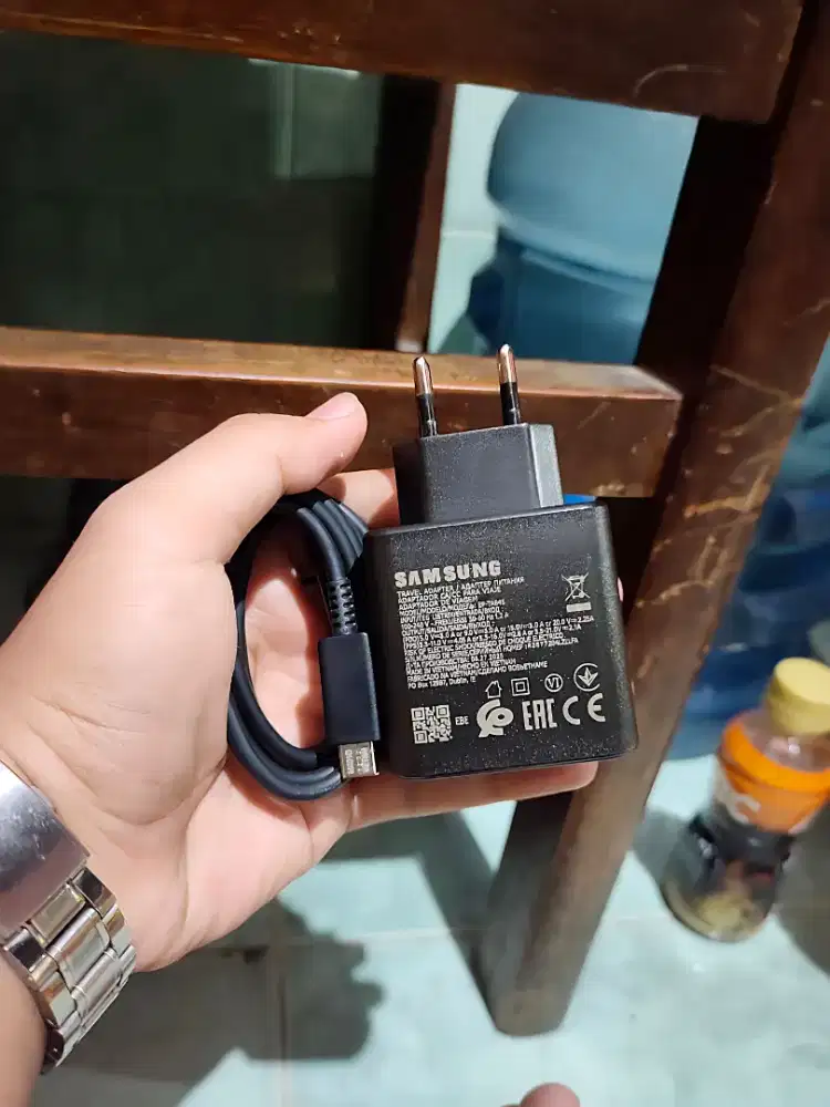 Charger original cabutan bawaan ex Samsung S25 Ultra type C to C 45W