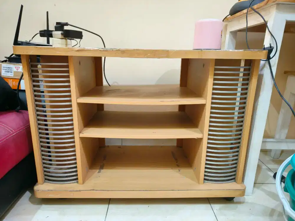 Rak TV Susun Kayu Siap Pakai 140 x 4 x 60cm