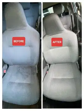 Cuci jok mobil sofa dan springbed