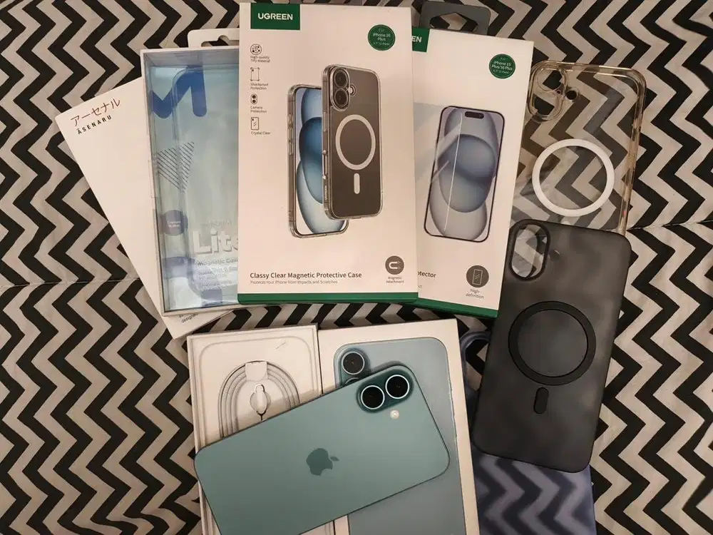 iPhone 16 Plus 128GB Teal Like New Fullset – Garansi Resmi Panjang