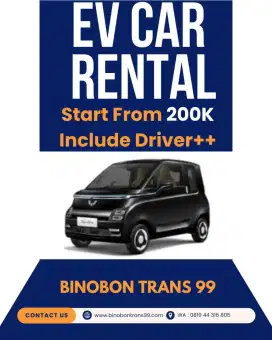 Disewakan Mobil Listrik Termasuk Supir