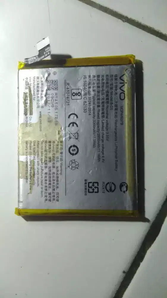 Batterai Vivo v7plus ori copotan normal