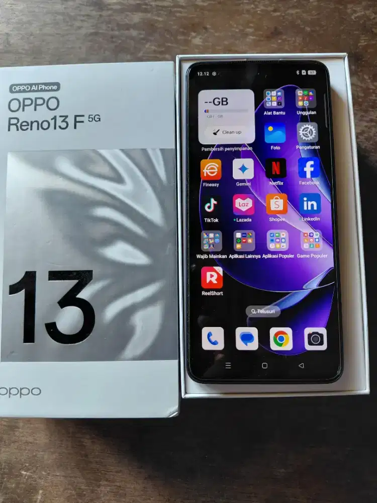 Oppo reno 13F 5G ram 12/256 fulset mulus