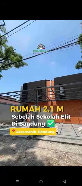 hanya 2 unit, rumah mewah di jalan utama arcamanik, strategis, akses luas dan bebas banjir