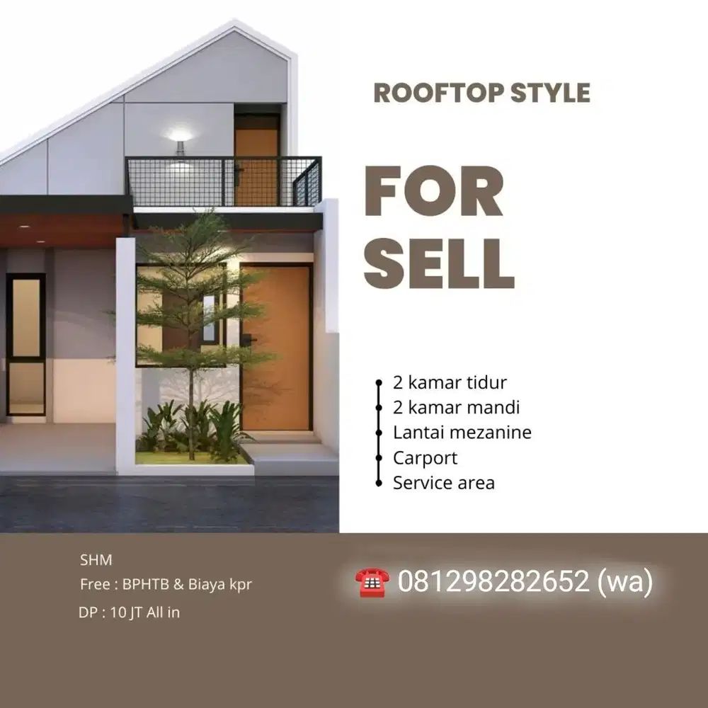 Dijual Rumah Modern Minimalis Murah Strategis Cibinong